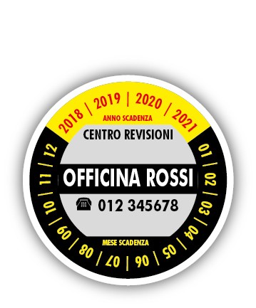 Art. 2373 - Adesivo avviso scadenza revisione